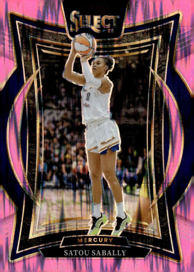 2025 Panini WNBA Select Pink Flash Prizms #13 Satou Sabally Concourse NM Near Mint